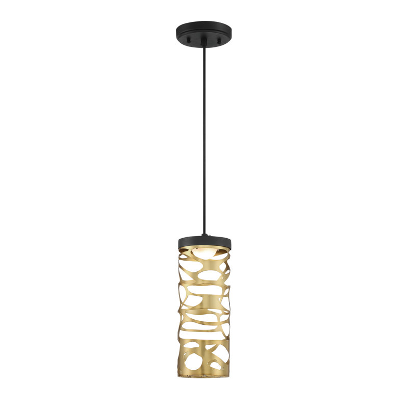 Lustre rectangulaire unique à 1 lumière DEL