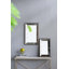 Miroir argent antique avec accents floraux-1575688991