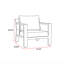 Fauteuil club 2 pièces Chastain