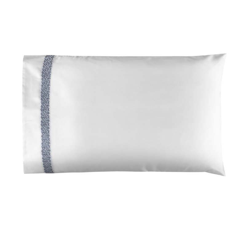 Malone Sheet Set, Queen, white-french blue