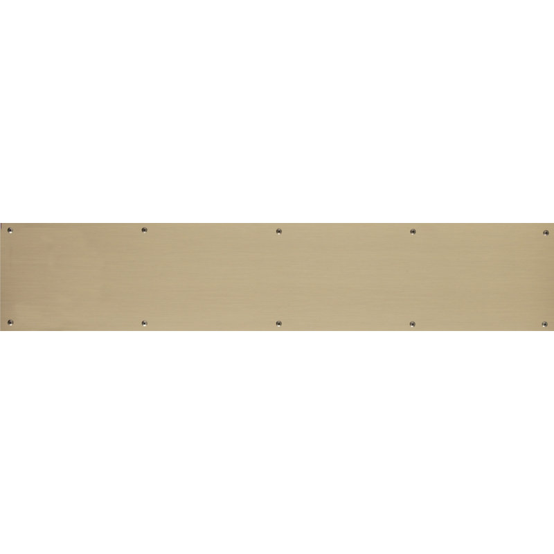 Adhesive Mount Kick Plate, Antique Brass, 6"H x 28"W x 0.05"D
