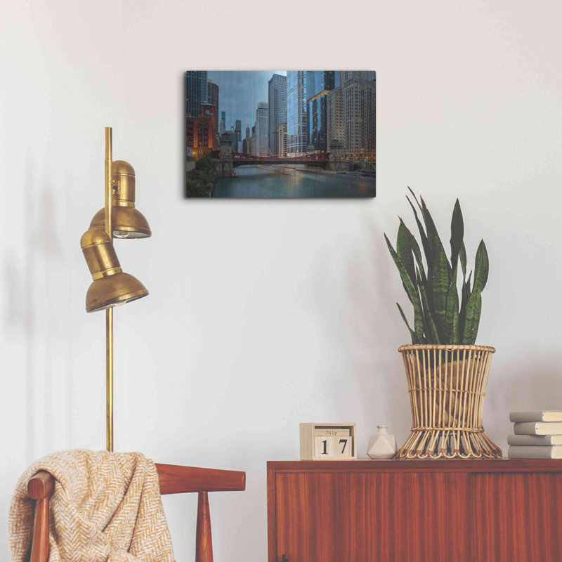 " Chicago River " by AKG, 16" H x 24" W