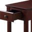 Table d'appoint en bois avec tiroir et tablette - Convient aux espaces compacts et aux dortoirs d'appartements de rangement-1973053677