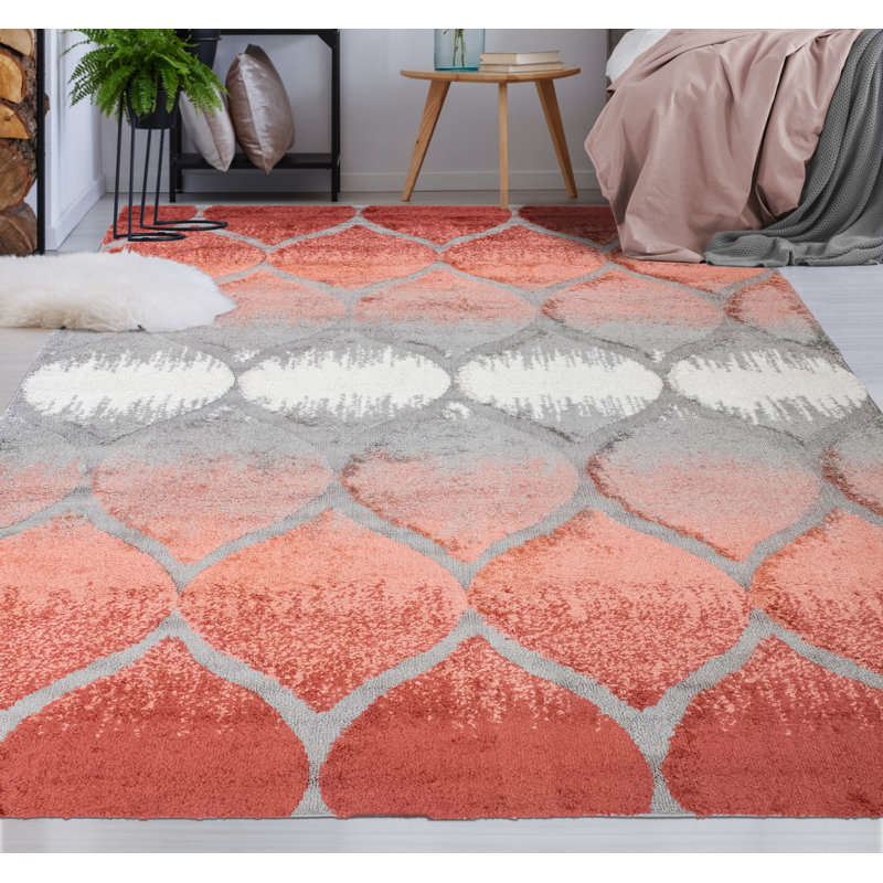 Aaeden Geometric Indoor Rug, Rectangle 5'4" x 8'