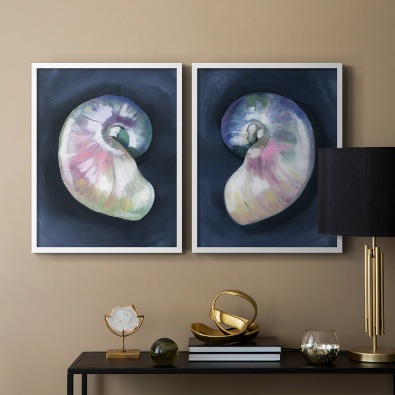 Perte de coquille perdue I - reproduction encadrée de qualité supérieure - prête à être accrochée - aucun clou requis - aucun clou requis