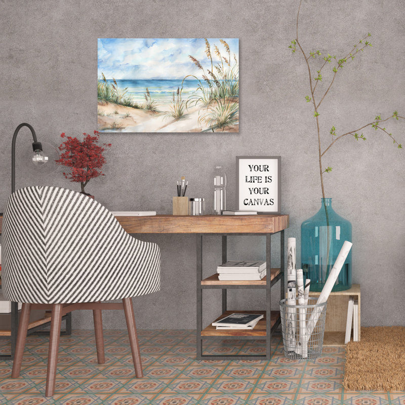 « Coastal Landscape » par Tre Sorelle Studios - impression sur toile enveloppée, 10 po x 15 po