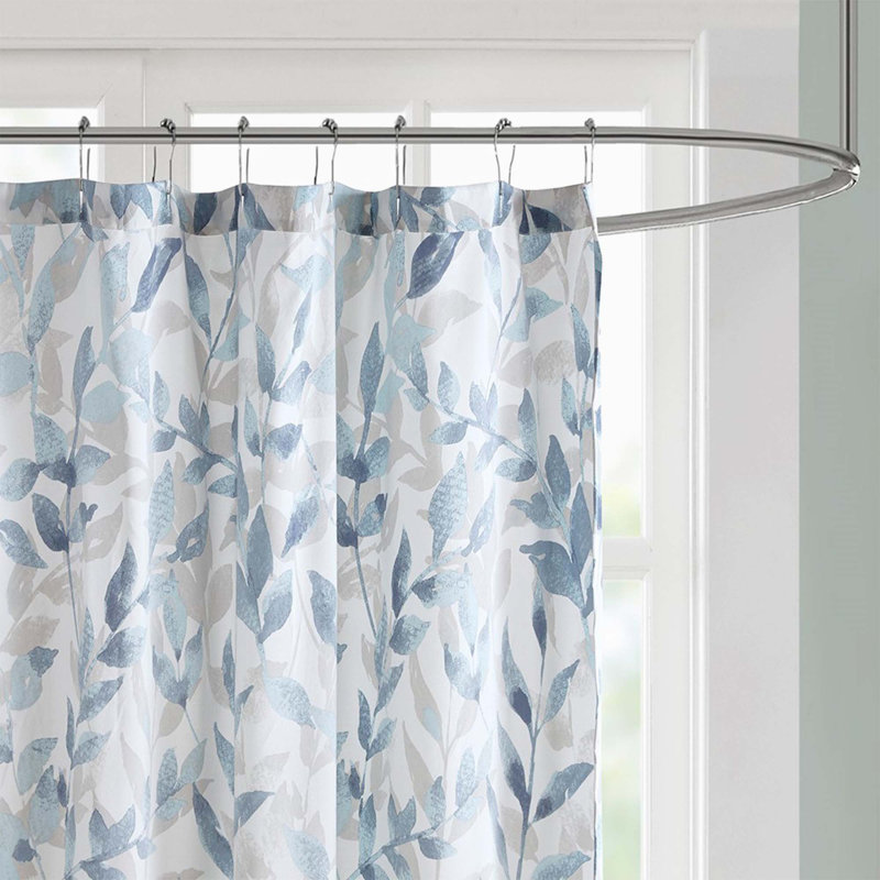Botanical Printed Shower Curtain 1PCS