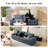 Pinederosa 88.58'' Chenille Square Arm Sofa-770371774