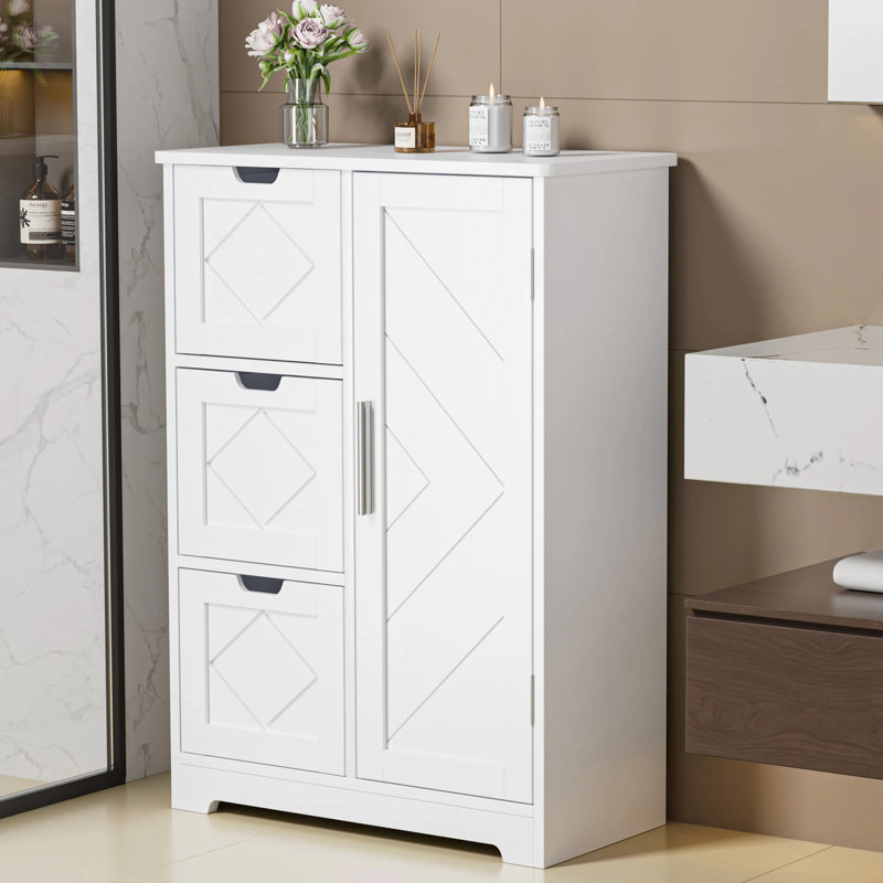 Armoire d'appoint 32 po avec 3 tiroirs pour le salon de l'entrée de la salle de bain