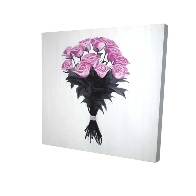 Bouquet of Roses - Romantic Floral Canvas for Home Decor