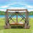 10x10ft Camping Gazebo Screen Tent, 5 Sided Pop-up Canopy Shelter with Mesh Windows-105156991