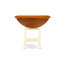 Ensemble de comptoir de cuisine 3 pièces pour petits espaces comprenant une table de salle à manger ronde avec Dropleaf et tablettes et 2 chaises de salle à manger, babeurre et cerise-1576799681-1591792674