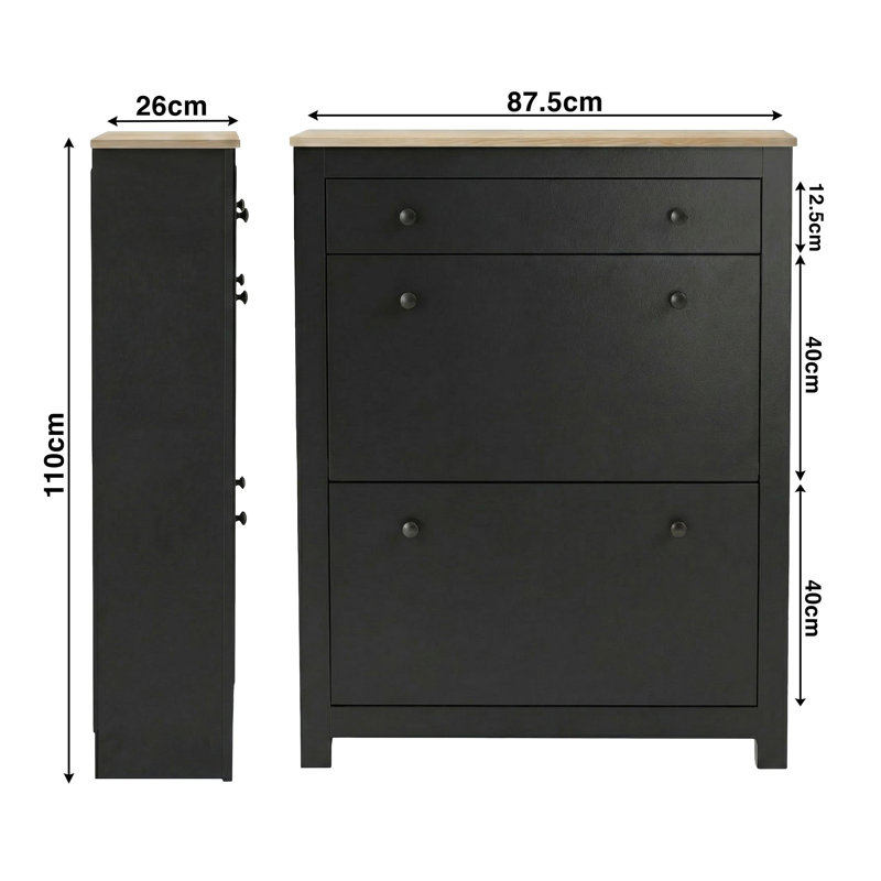 8 Pair Shoe Storage Cabinet