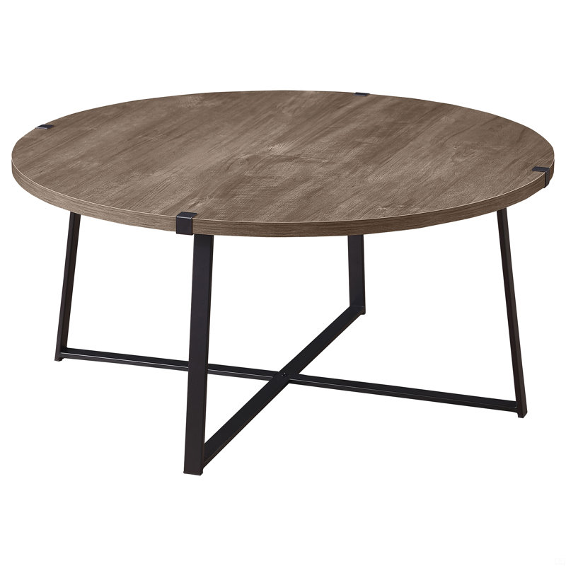 Round Engineered Wood Coffee Table