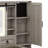 Complete Vanity Set with Glass Top, Storage Drawers, Cabinets, and Matching Stool-1257034669