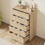 Commode à 5 tiroirs avec poignées intégrées - Unité polyvalente de 29,5 po pour utilisation comme console multimédia. Commode de chambre à coucher. ou armoire d'entrée