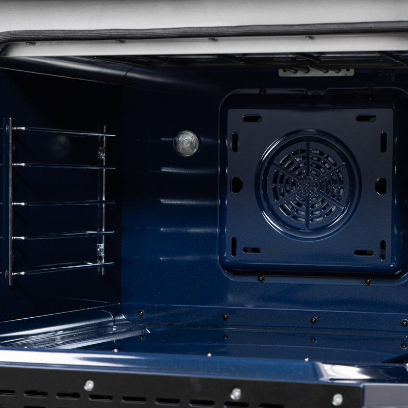 Cuisinière à double carburant autoportante Massimo 48, Noir