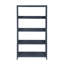 Bibliothèque moderne moderne à 4 tablettes Blu ..., 54 x 14 x 30,50 pouces, bois, 1 pièce, bibliothèque, bleu marine, design moderne