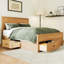 Modern Wood Storage Bed Frame With 6 Drawers, Platform Bed With Wooden Slats Support-304587082