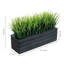 Faux herbes artificielles en pot noir