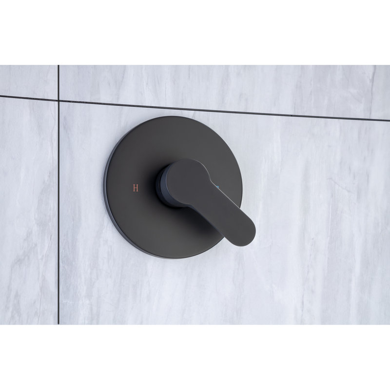 Système de douche complet avec valve brute Zakkery