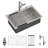 30"L x 22"W Drop-in Kitchen Sink 16 Gauge Stainless Steel Single Bowl Kitchen Sink-121281734-124062424