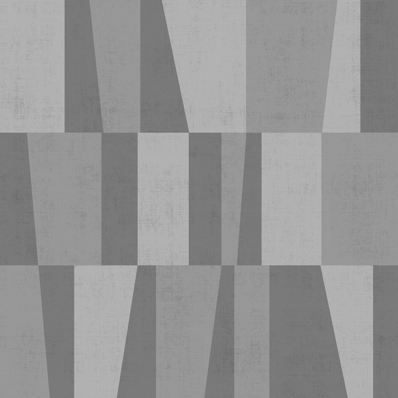 Maugansville Ruth Geometric Shapes Design 10.05m x 53cm Wallpaper Roll, Grey