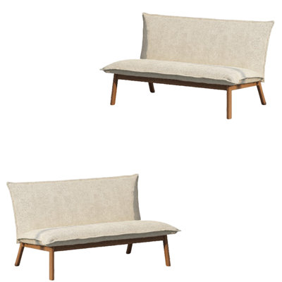 Banc rembourré en polyester haut de gamme