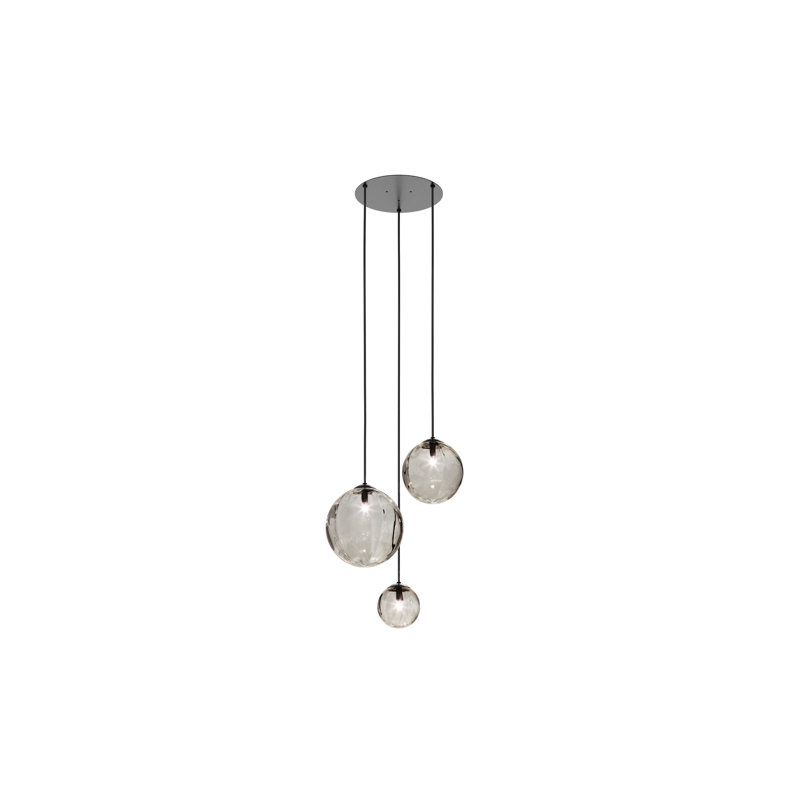 Puppet Suspension R3 Smoky Transparent Matt Black 1 G9 Ul, Matte Black, Smoky Transparent