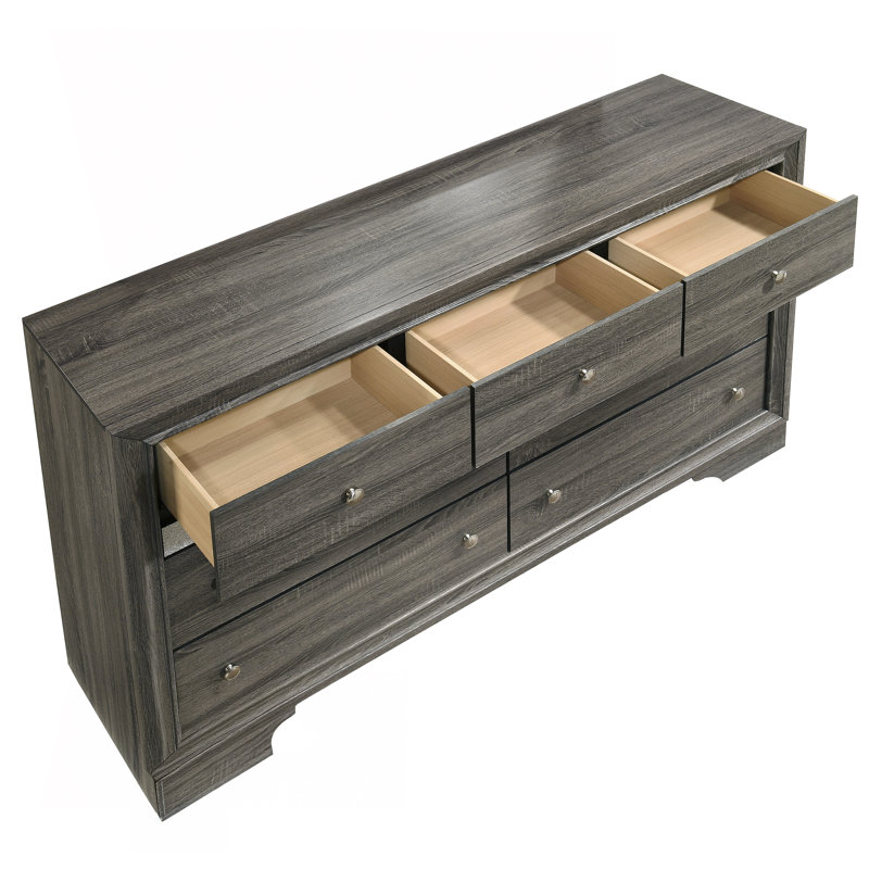 Commode 9 tiroirs Smartt, Gris