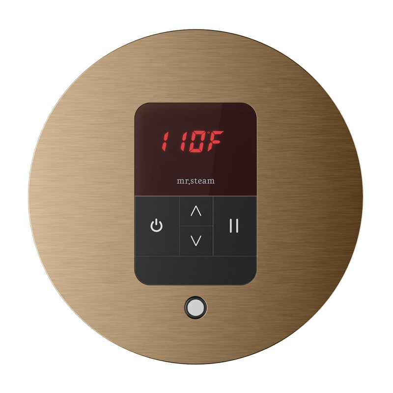 Thermostat rond itempo, Bronze brossé