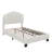 Upholstered Flower-Shape Bed, Elegant Flowers Headboard With LED Light Strip-559025922-545647388