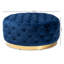 90cm Wide Velvet Tufted Round Solid Colour Cocktail Ottoman-1127540871