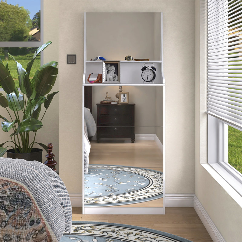Shoe Cabinet With 3 Mirrors