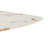 63"X35.4" Luxurious White Marble-Patterned Tempered Glass Dining Table For 4-6 People.Single Fork Gold Metal Table Legs.Tempered Glass Table Top,Gold Metal Leg.Make It Adaptable To Various Styles.