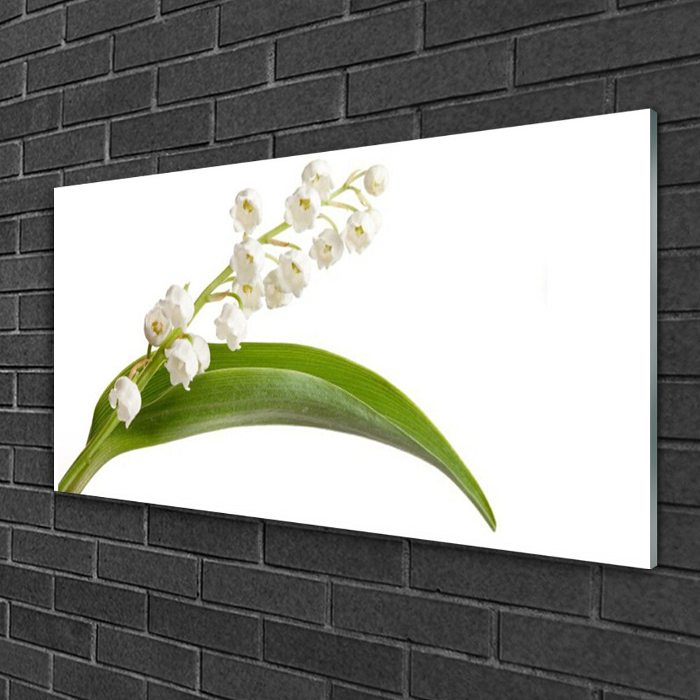 Glasbild Blumen Floral