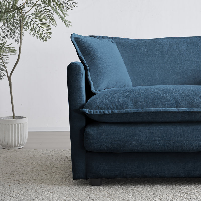 Fauteuil de lecture rembourré Comfy, Bleu