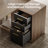 63"W  Electric Height Adjustable Executive Office Desk With Soft-Close Storage,Cabinet & 3 Drawers, Charging Station & Privacy Panel, Convertible Leisure Table For Home Office