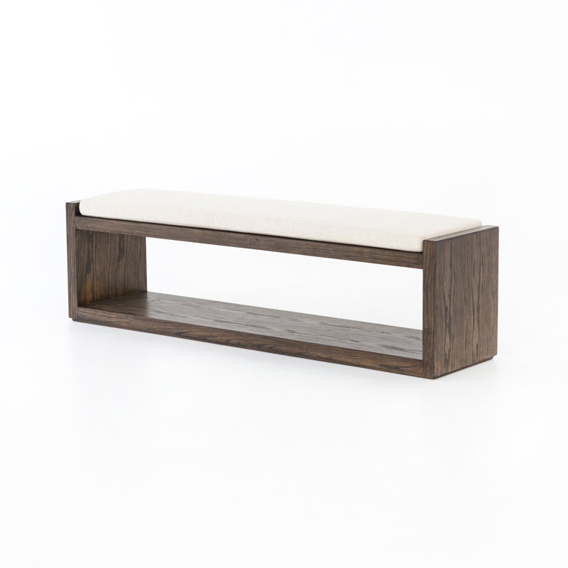 Calypso Upholstered Bench, Ivory