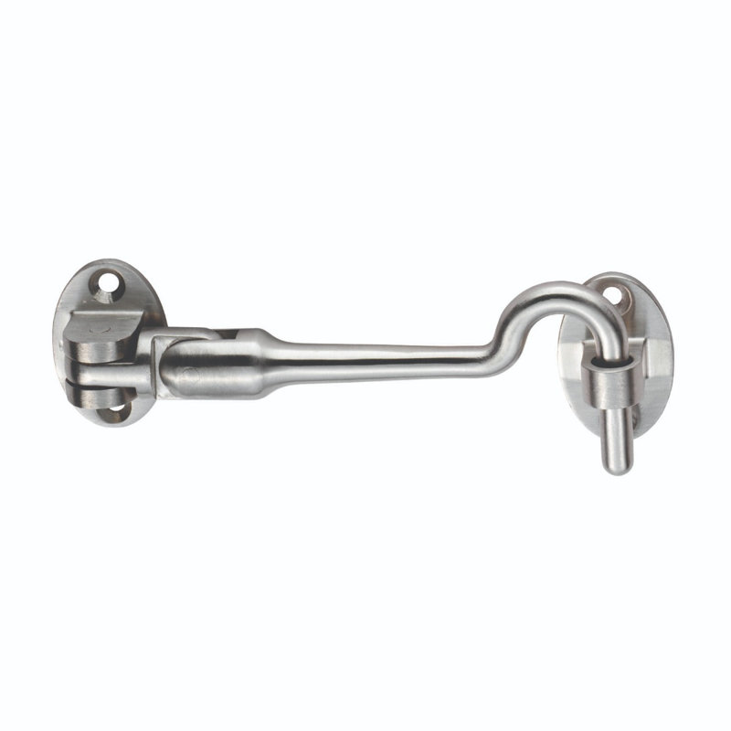 Fathir Cabin Hook Silent, 3.2cm H x 10.2cm W x 1.9cm D, Satin Stainless Steel