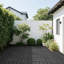 Carreaux de terrasse en plastique emboîtables-123495227