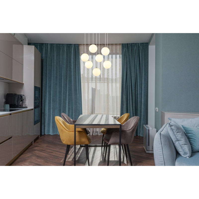 Nemacolin 7 - Light Pendant, Opaline, Brushed nickel