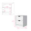 Table de chevet blanche Jetsyn