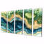 Abstrait parcours de golf «Horizon II» - art mural de golf - art mural moderne pour le salon-775615508-775615505