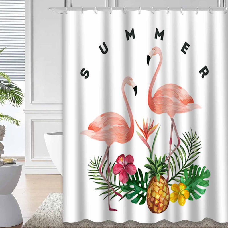 Rideau de douche imperméable avec 12 crochets, L 72 po x l 84 po