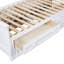 Lit plateforme en bois de taille avec armoire verticale tout-en-un et 4 tiroirs de chaque côté,-583747198