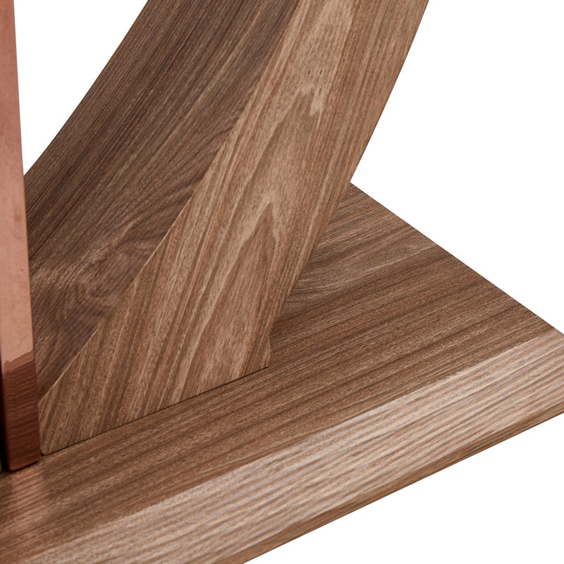 18.11'' Glass Top Console Table