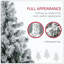 Décoration de Noël artificielle pour Noël avec 1868 branches floquées par la neige, 600 lumières à DEL blanc chaud, ouverture automatique-641715
