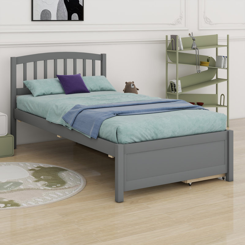 Platform Storage Bed  With Two Drawers