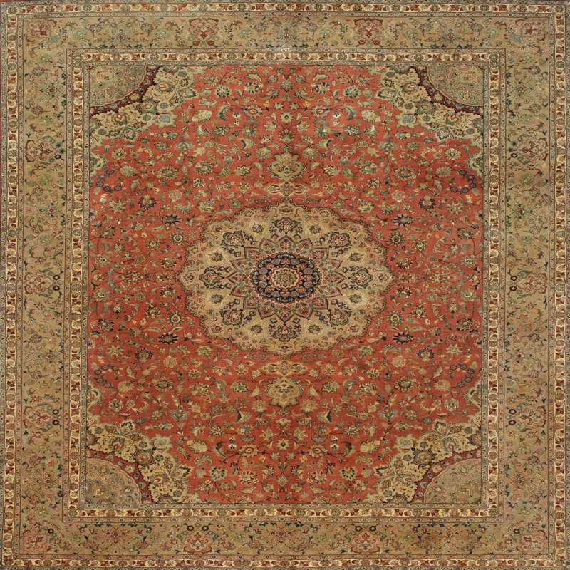 Oriental Indoor Rug, Round 3'